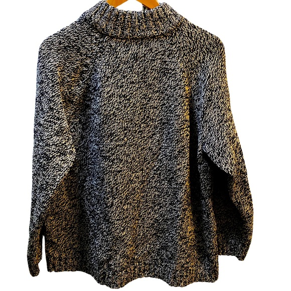 Chaps chunky knit cotton blend diagonal button sweater XL - Picture 2 of 8